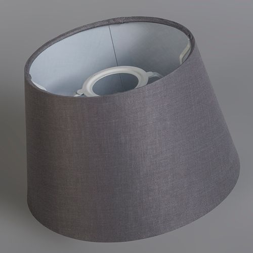 Abat-jour En Lin Gris 25/16