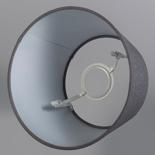 Abat-jour En Lin Gris 25/16