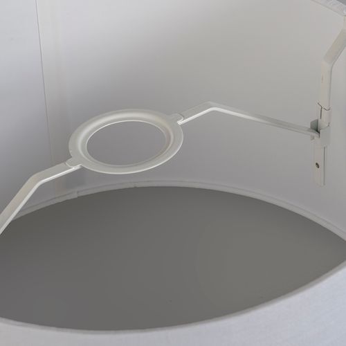 Abat-jour En Lin Gris 25/16