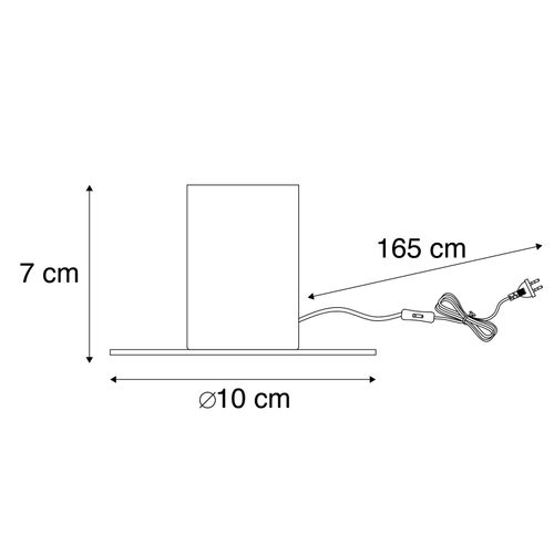 Lampe De Table Art Déco Dorée - Facil