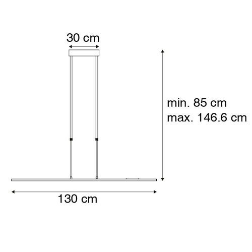 Lampe à Suspension Moderne En Acier Avec LED, Réglable - Bold