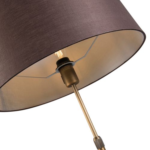 Lampadaire En Bronze Avec Abat-jour Marron Réglable 45 Cm - Parte