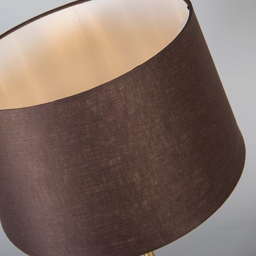 Lampe De Table Bronze Avec Abat-jour Brun 35 Cm Réglable - Parte