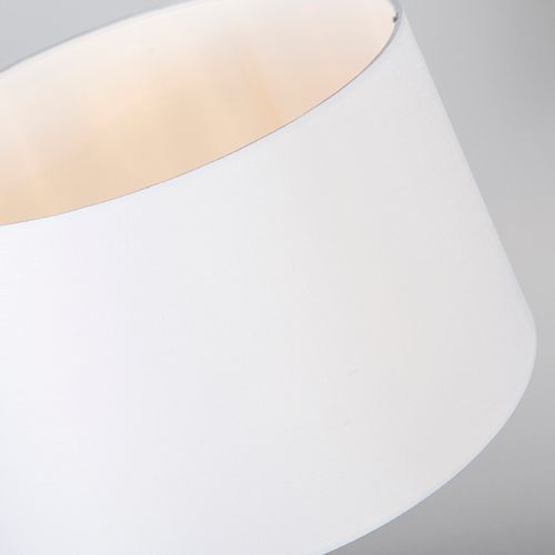 Lampe De Table Bronze Avec Abat-jour Blanc 35 Cm Réglable - Parte