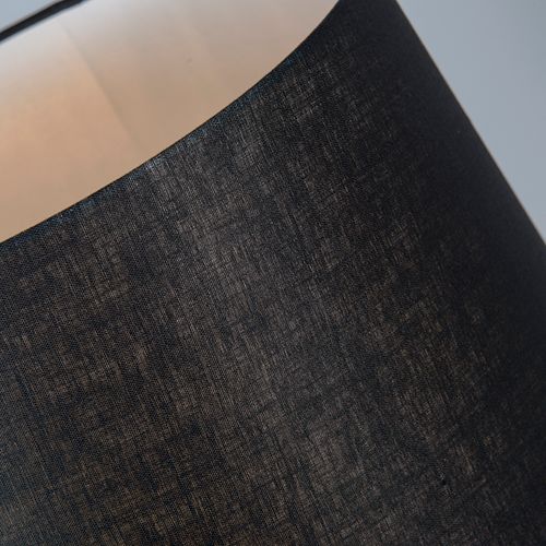 Lampe De Table Noire Avec Abat-jour Noir 35 Cm Réglable - Parte