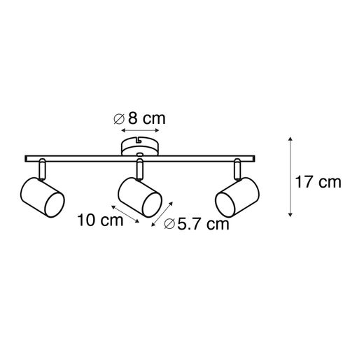 Spot Moderne Blanc Inclinable - Jeana 3