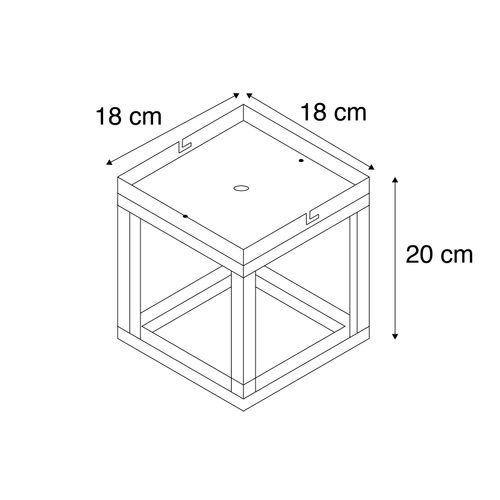 Plafonnier Industriel Gris Foncé - Cage