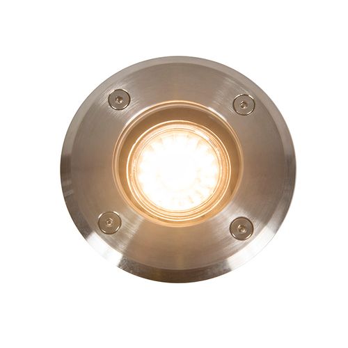 Spot De Sol Extérieur Acier 11cm Ip67 - Basic Round