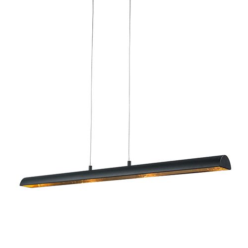 Suspension Noire Avec Intérieur Doré Avec LED - Balo 4