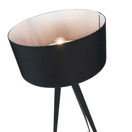 Lampadaire Noir Moderne Avec Abat-jour Noir - Ilse