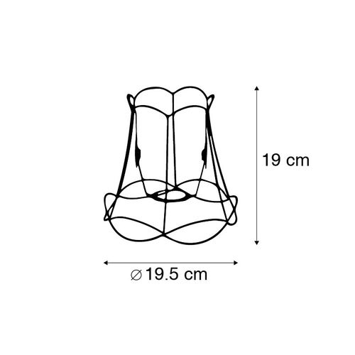 Abat-jour En Métal Noir 20/19 - Granny Frame