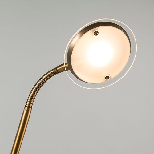 Lampadaire Moderne Bronze Avec LED - Eva