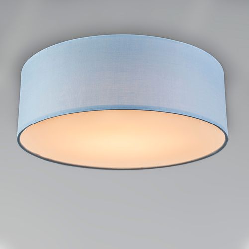 Plafonnier Bleu 30 Cm Avec LED - Drum LED