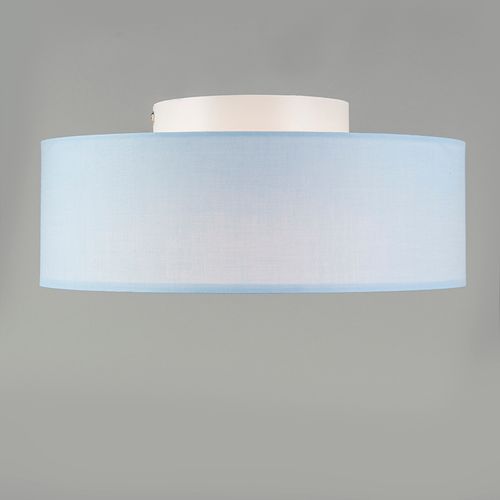 Plafonnier Bleu 30 Cm Avec LED - Drum LED