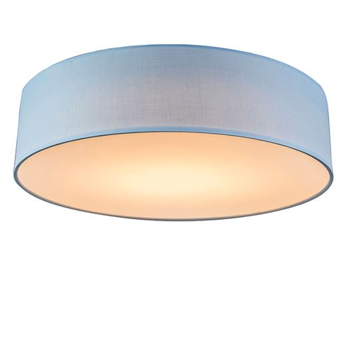 Plafonnier Bleu 40 Cm Avec LED - Drum LED