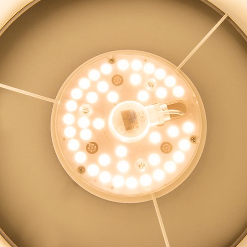 Plafonnier Bleu 40 Cm Avec LED - Drum LED