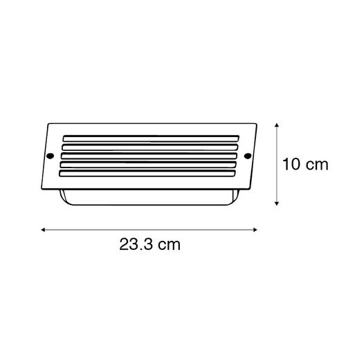 Lampe Encastrable Moderne Gris Foncé Ip44 - Hurricane