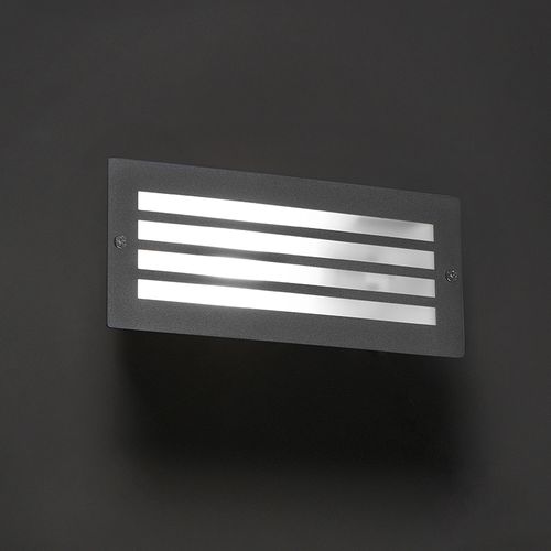 Lampe Encastrable Moderne Gris Foncé Ip44 - Hurricane