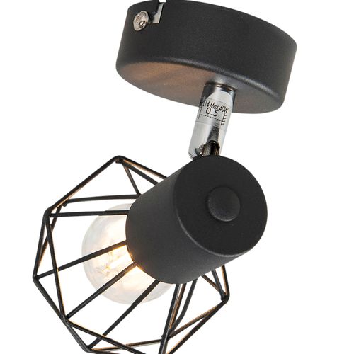 Spot Art Déco Noir Orientable Et Inclinable - Mosh
