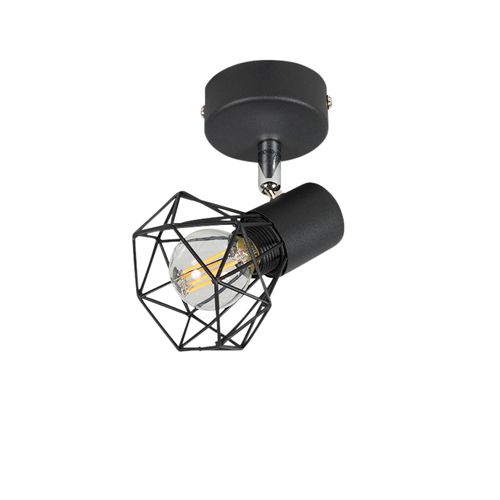 Spot Art Déco Noir Orientable Et Inclinable - Mosh