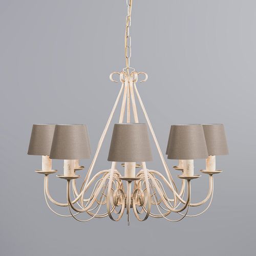 Lustre Crème 60 Cm Avec Bouchons De Serrage Taupe - Giuseppe 8