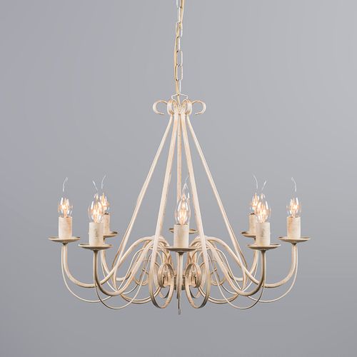 Lustre Crème 60 Cm Avec Bouchons De Serrage Taupe - Giuseppe 8