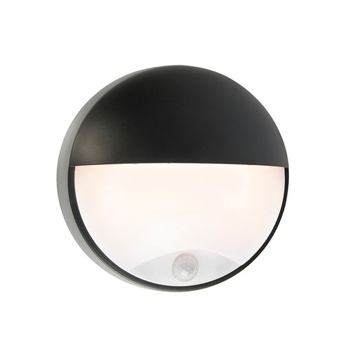 Applique Murale Extérieure Noire Avec LED Avec Détecteur De Mouvement Ip54 - Hortus