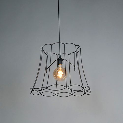 Lampe Suspendue Rétro Noire 50 Cm - Granny Frame