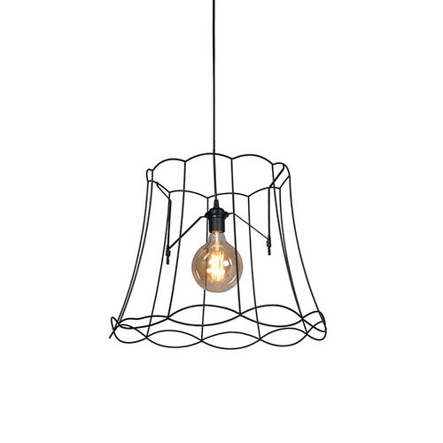 Lampe Suspendue Rétro Noire 50 Cm - Granny Frame