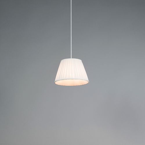 Lampe Suspendue Rétro Crème 25 Cm - Plissée