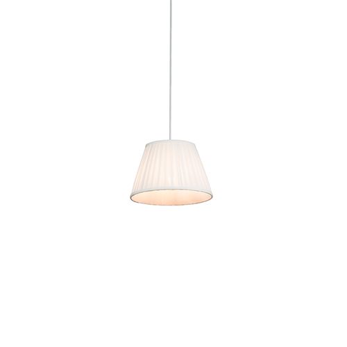 Lampe Suspendue Rétro Crème 25 Cm - Plissée