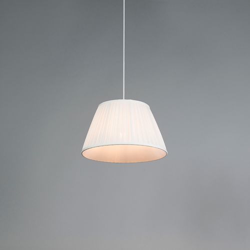 Lampe à Suspension Rétro Blanche 35 Cm - Plisse