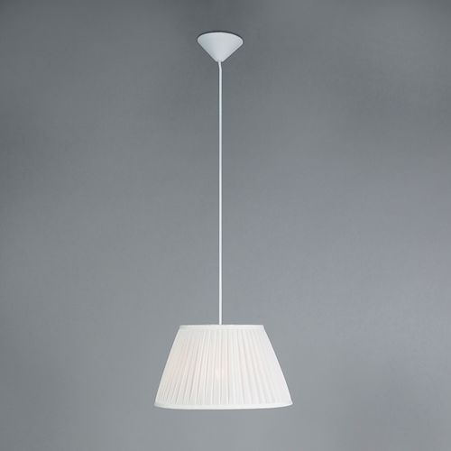 Lampe à Suspension Rétro Blanche 35 Cm - Plisse