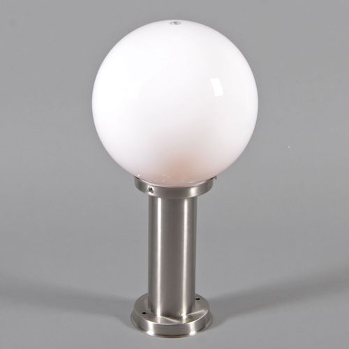 Lampe D'extérieur Acier Inox 50 Cm - Sfera Avec Broche De Masse Et Gaine De Câble