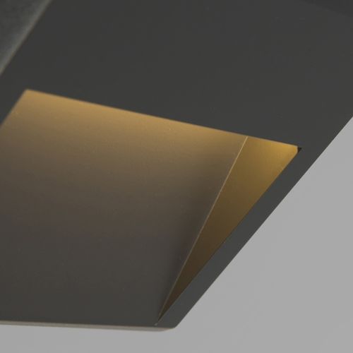 Lot De 2 Appliques Modernes Gris Foncé Avec LED - Gem 2