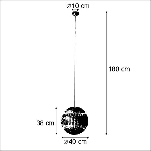Suspension En Rotin Rural - Rotin
