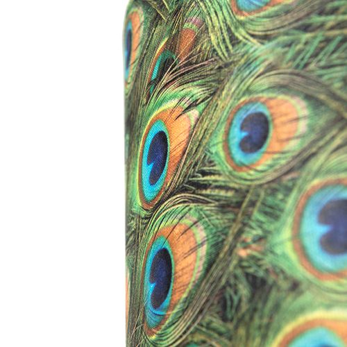 Abat-jour Velours Paon Design 50/50/25 Avec Intérieur Doré