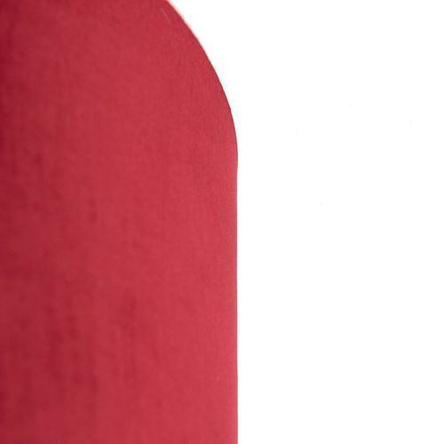 Abat-jour En Velours Rouge 35/35/20 Avec Intérieur Doré