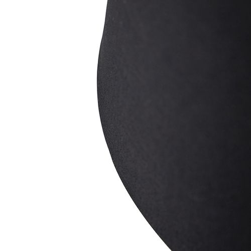 Abat-jour En Coton Noir 35/30/20 Avec Intérieur Doré