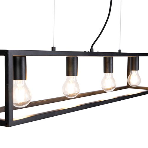 Suspension Industrielle Noire - Cage 4