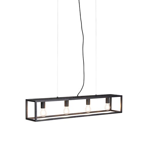 Suspension Industrielle Noire - Cage 4