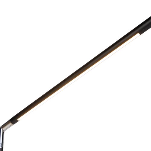 Lampadaire Moderne Noir Avec LED Et Variateur Tactile - Berdien