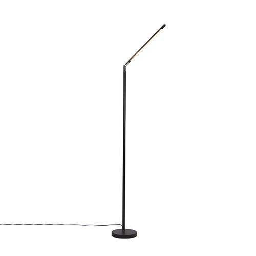 Lampadaire Moderne Noir Avec LED Et Variateur Tactile - Berdien