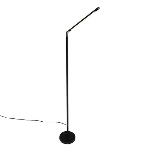 Lampadaire Moderne Noir Avec LED Et Variateur Tactile - Berdien