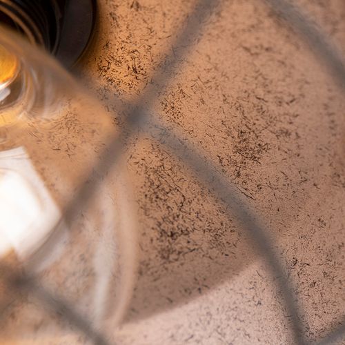 Plafonnier Industriel Argent Antique 25,5 Cm - Course