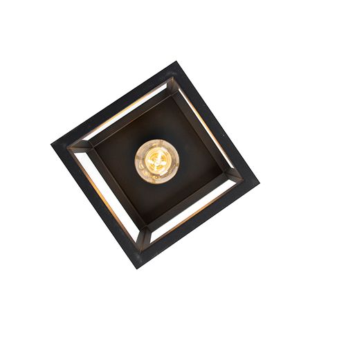 Suspension Industrielle Noire - Cage