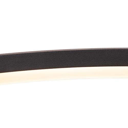 Suspension Design Anneau Noir 80cm Avec LED Et Gradateur - Anello