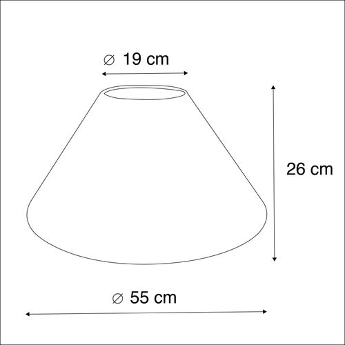 Abat-jour 55/19/26 Beige