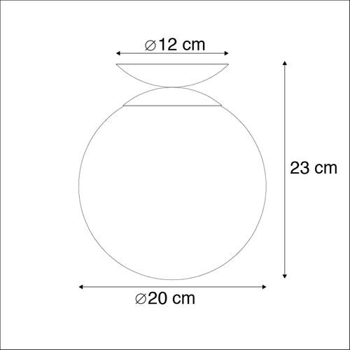 Plafonnier Art Déco En Laiton Avec Verre Fumé - Pallon