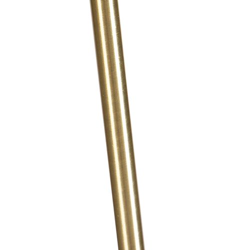 Lampadaire Or / Laiton Avec Abat-jour Velours Noir 40/40 Cm - Parte